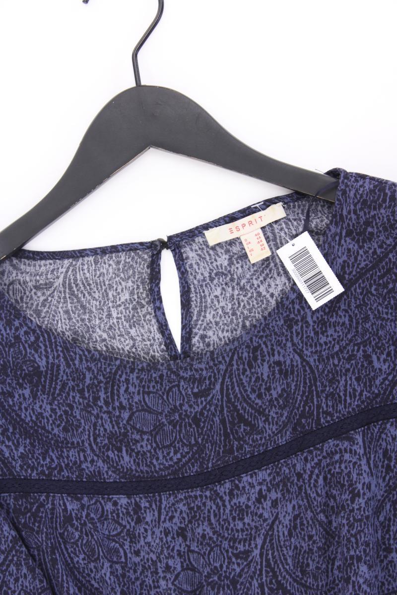 Esprit Langarmkleid Gr. 40 blau aus Viskose
