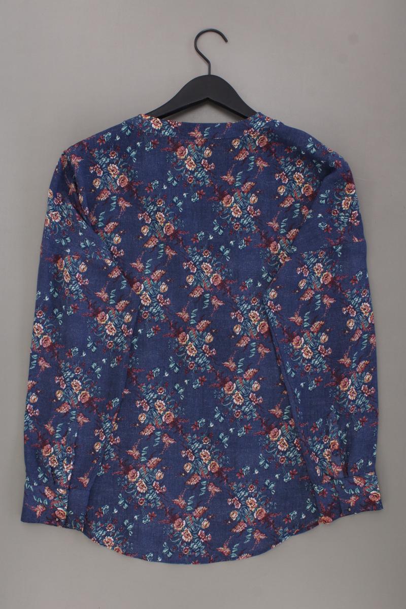 s.Oliver Langarmbluse Gr. 38 mit Blumenmuster blau