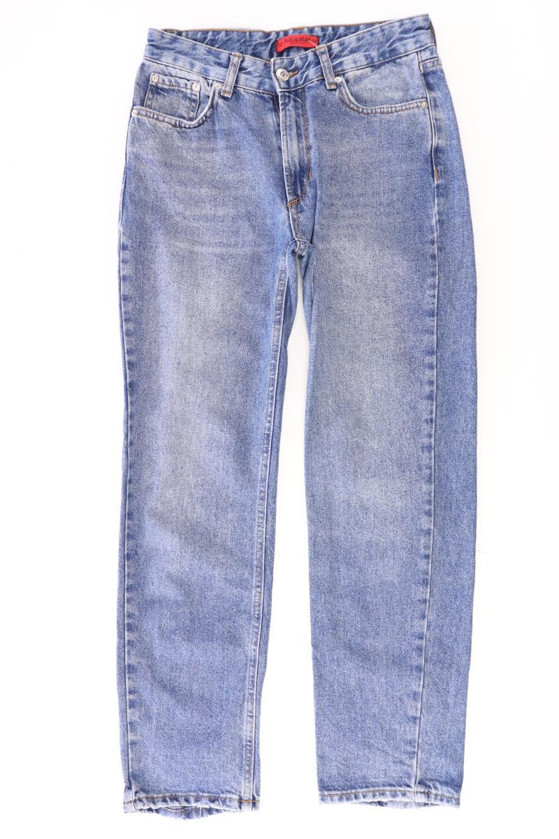 Pull&Bear Straight Jeans Gr. 36 blau aus Baumwolle
