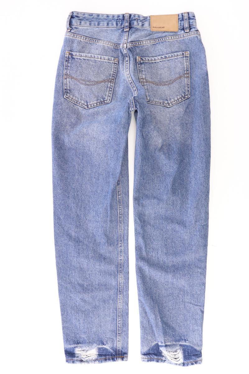 Pull&Bear Straight Jeans Gr. 36 blau aus Baumwolle