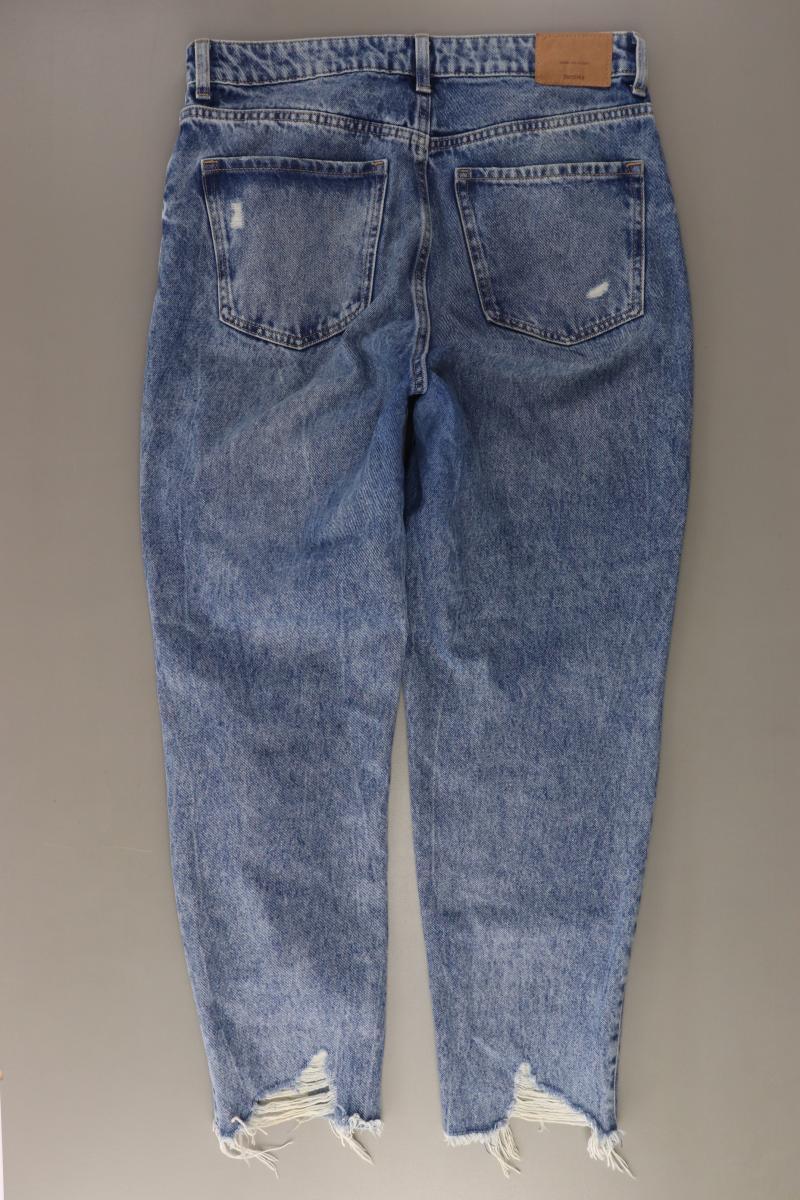 Bershka Straight Jeans Gr. 42 blau aus Baumwolle