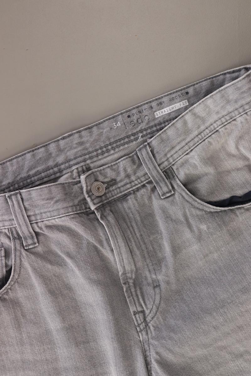 edc by Esprit Jeansshorts für Herren Gr. W34 grau aus Baumwolle