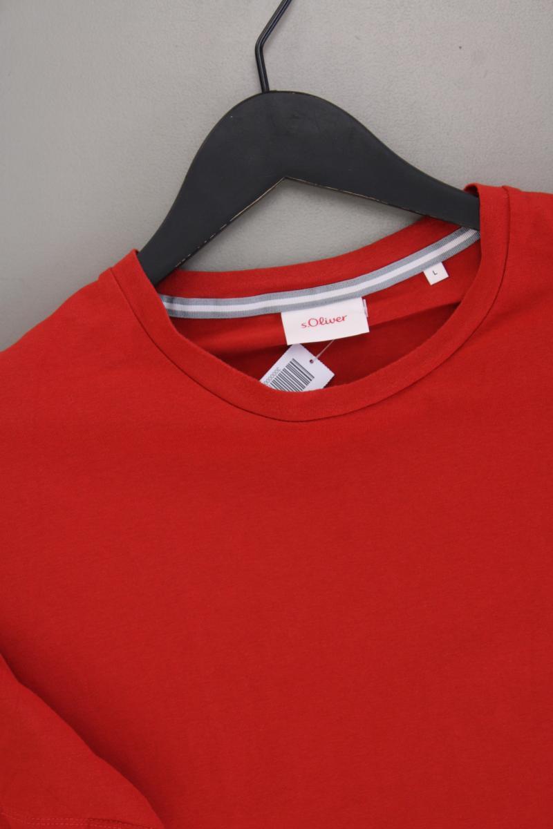 s.Oliver T-Shirt Gr. L neuwertig Kurzarm orange aus Baumwolle
