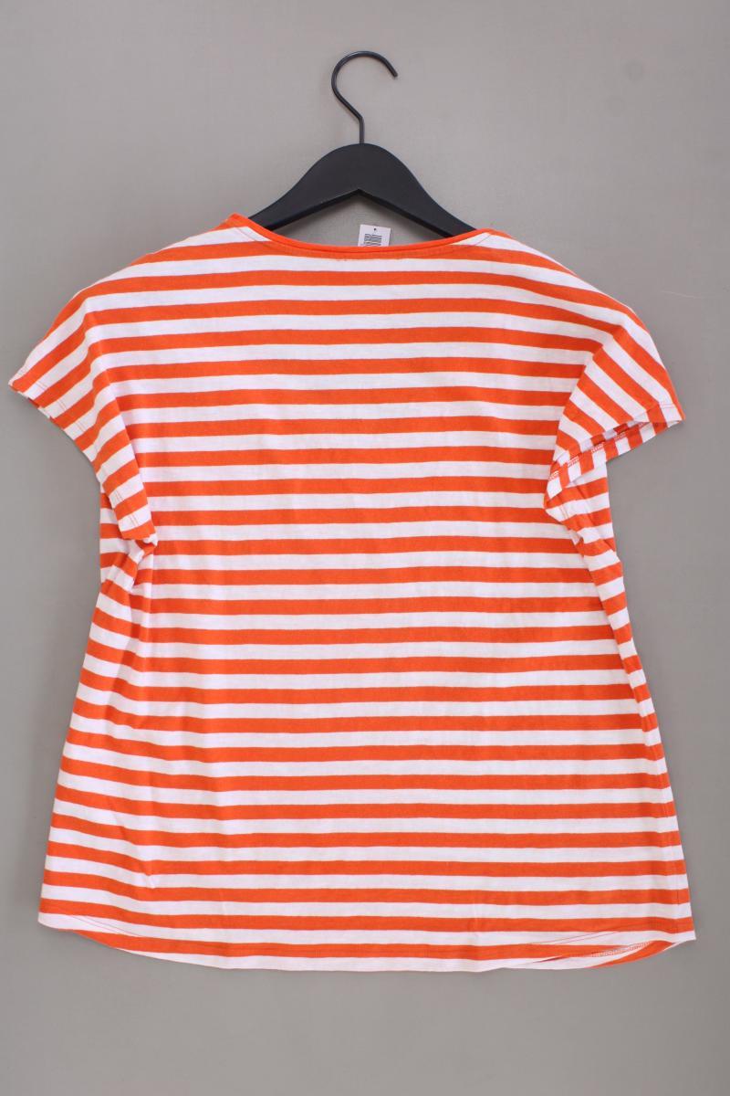 Cartoon Ringelshirt Gr. 40 gestreift Kurzarm orange aus Baumwolle