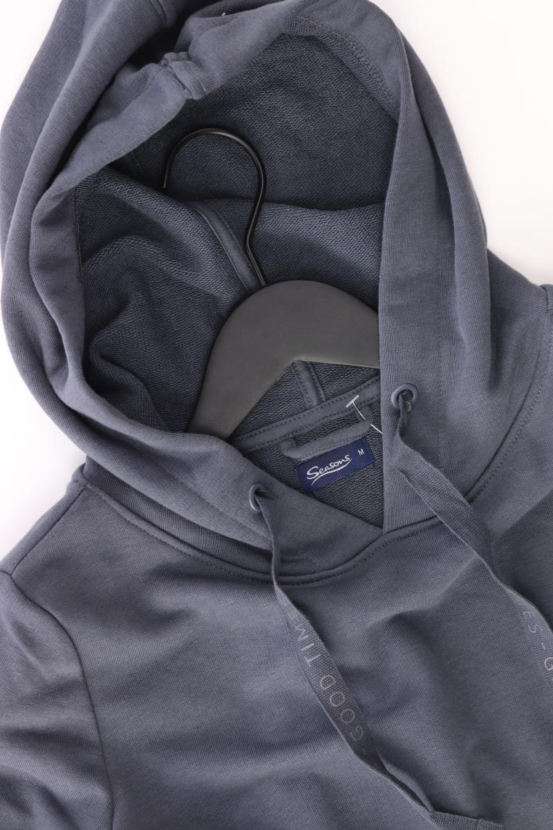 Seasons Kapuzenkleid Gr. M Langarm grau aus Baumwolle