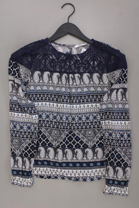 edc by Esprit Langarmbluse Gr. XS blau aus Viskose