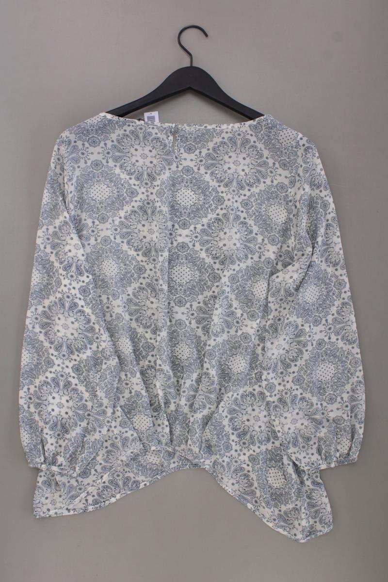 Adagio Langarmbluse Gr. 46 mit Paisleymuster neuwertig creme aus Polyester