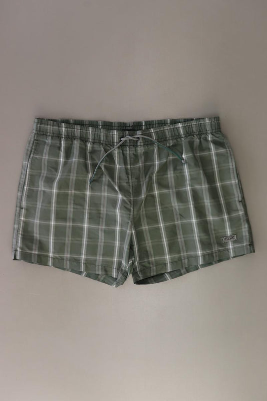 BOSS by Hugo Boss Schwimmshorts für Herren Gr. M kariert olivgrün aus Polyester