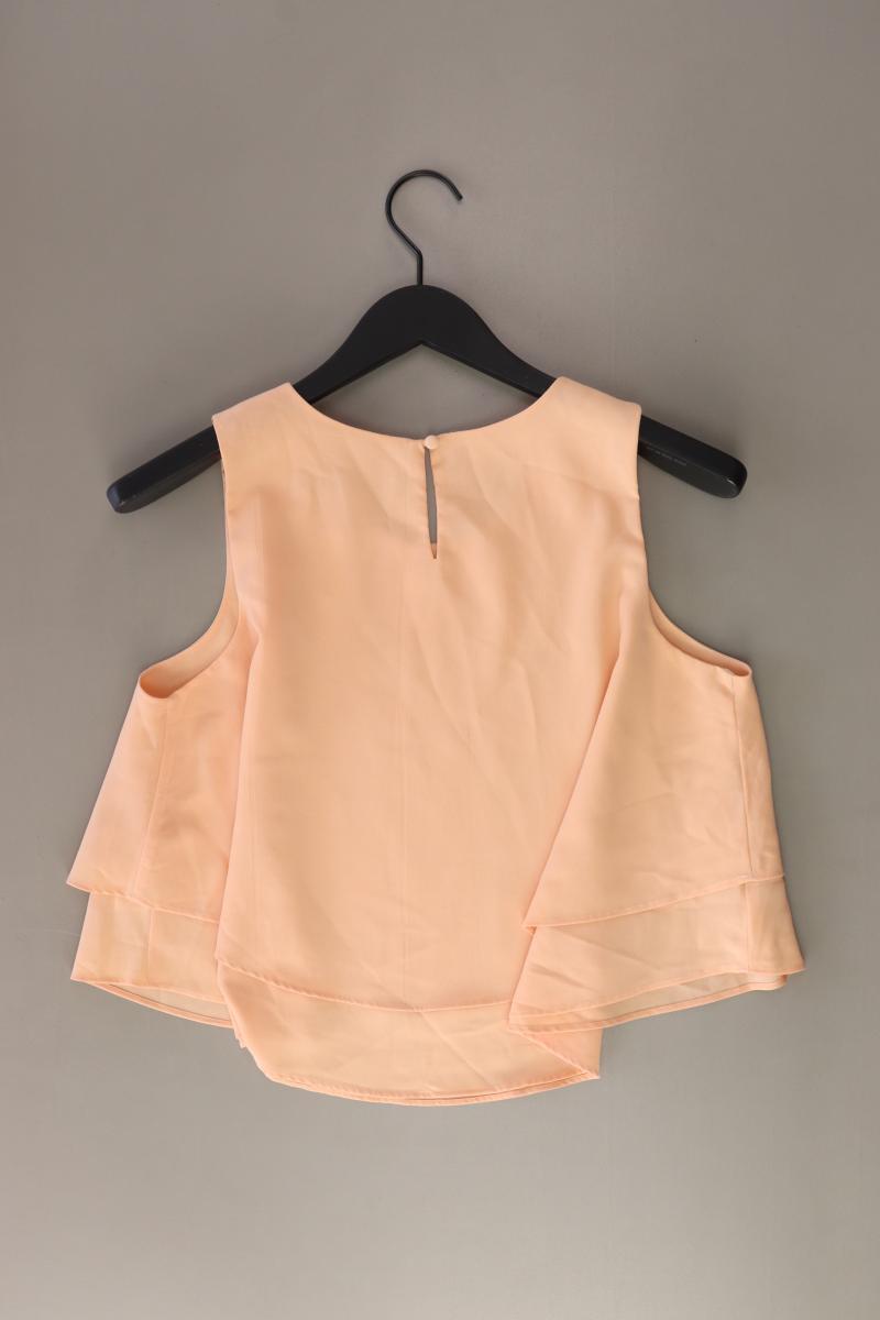 Zara Ärmellose Bluse Gr. M orange aus Polyester