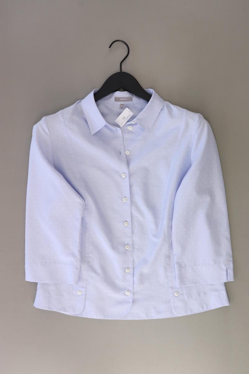 ERFO Regular Bluse Gr. 40 3/4 Ärmel blau aus Polyester