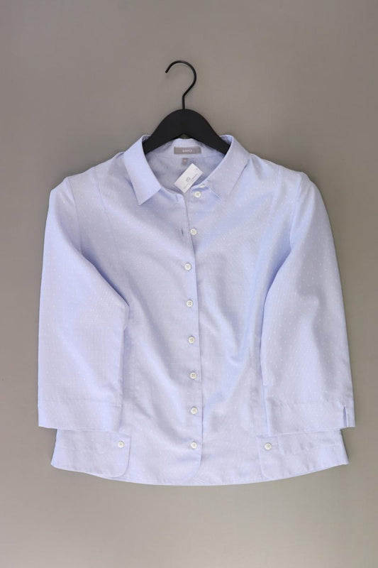 ERFO Regular Bluse Gr. 40 3/4 Ärmel blau aus Polyester