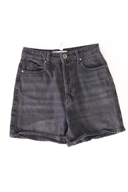 Zara Jeansshorts Gr. 36 schwarz aus Baumwolle