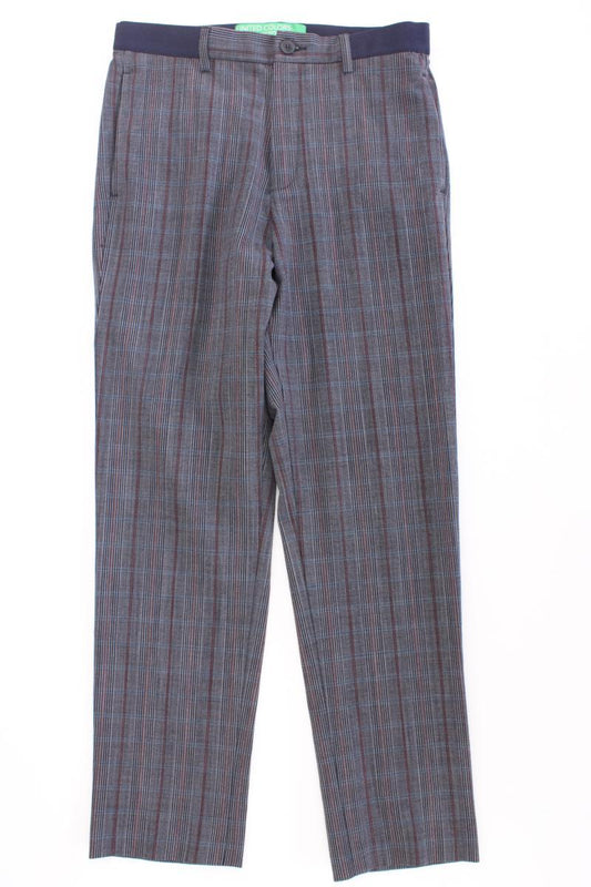 United Colors of Benetton Stoffhose Gr. IT 42 (S) gestreift grau aus Viskose