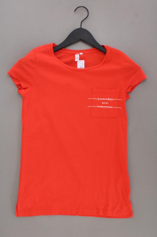 QS by s.Oliver T-Shirt Gr. XS Kurzarm rot aus Baumwolle