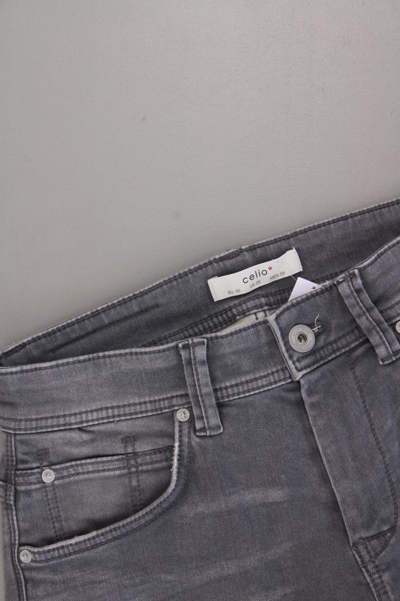 Celio Jeansshorts Gr. 36 grau aus Baumwolle