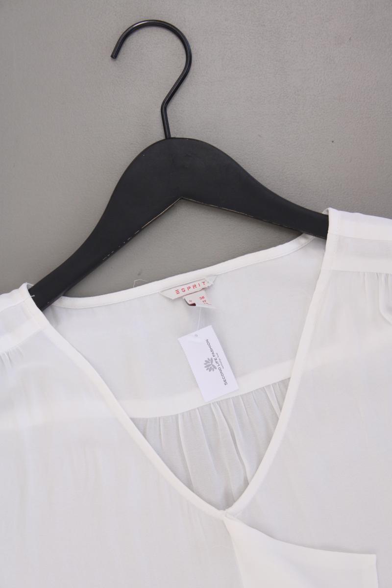 Esprit Chiffonbluse Gr. 38 Ärmellos creme