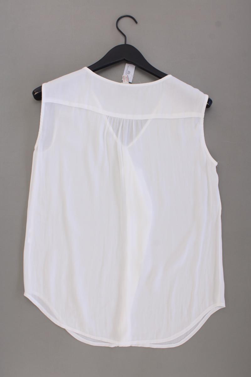 Esprit Chiffonbluse Gr. 38 Ärmellos creme