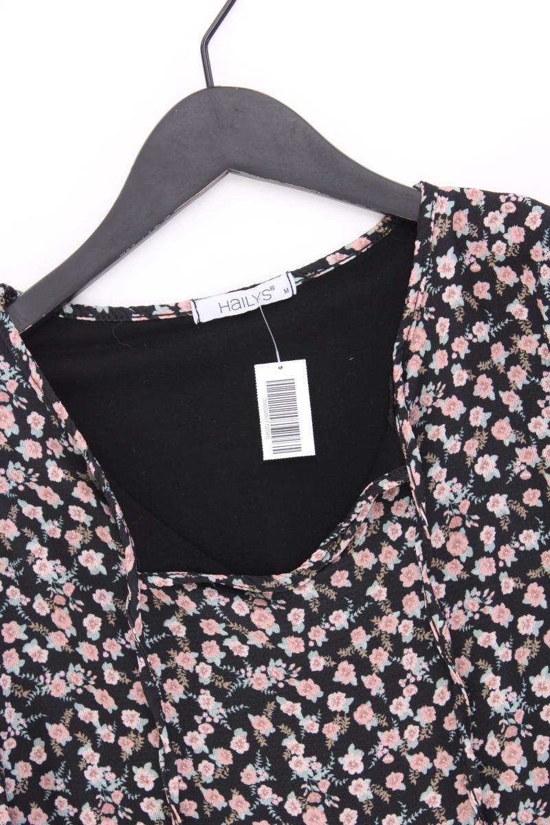 Hailys Kleid Gr. M mit Blumenmuster Langarm schwarz