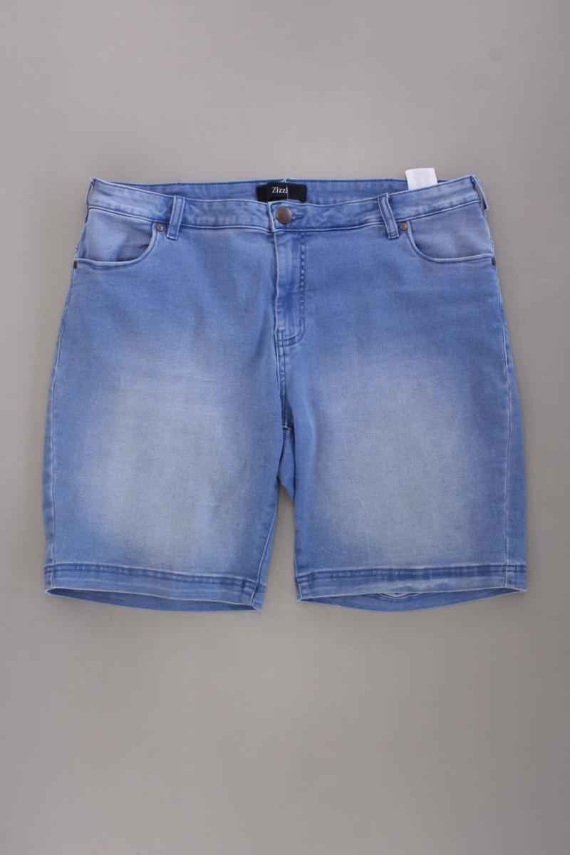 Zizzi Jeansshorts Gr. 48 blau aus Baumwolle