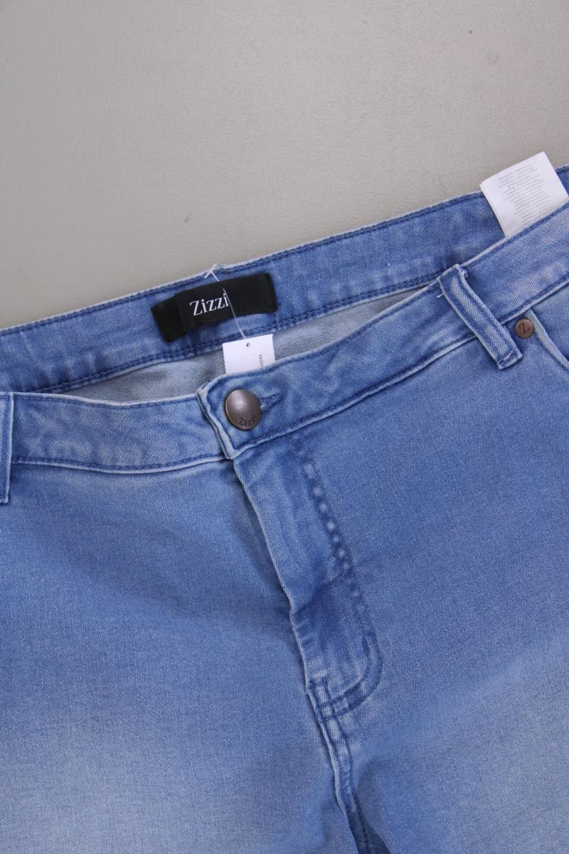 Zizzi Jeansshorts Gr. 48 blau aus Baumwolle