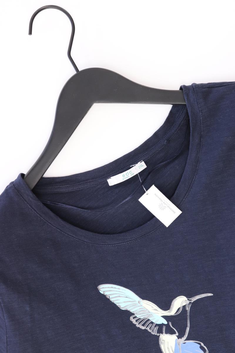 edc by Esprit Printshirt Gr. XXL Kurzarm blau aus Baumwolle