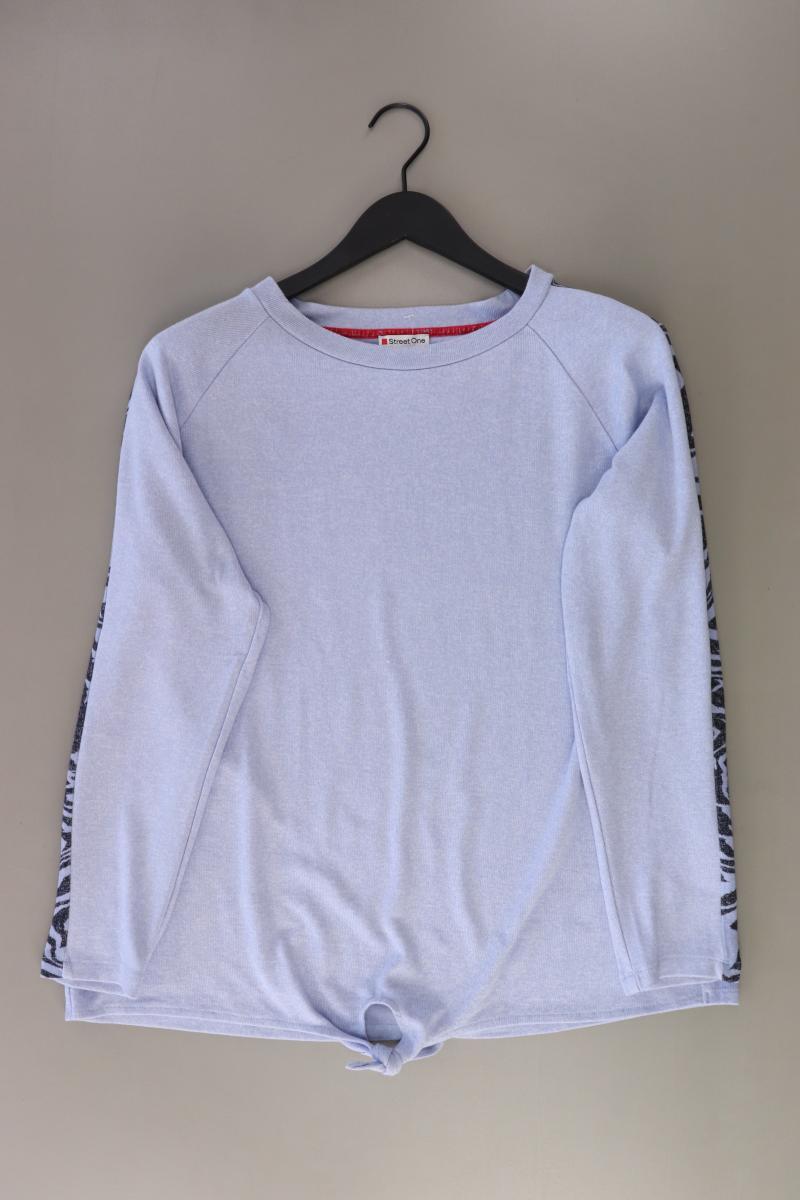 Street One Feinstrickpullover Gr. 46 blau aus Viskose