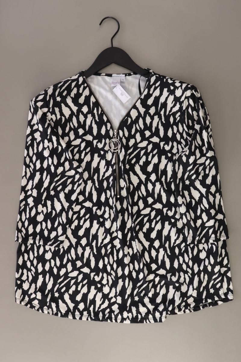 Liberty Regular Bluse Gr. XL 3/4 Ärmel schwarz aus Polyester