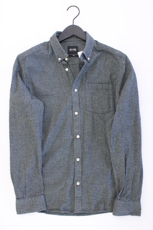 ONLY & SONS Langarmhemd für Herren Gr. M grün aus Baumwolle