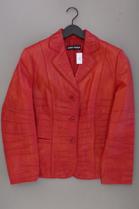 Gerry Weber Lederjacke Gr. 40 Vintage rot