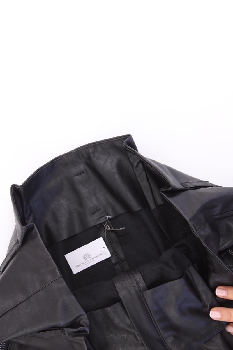 Only Kunstlederrock Gr. 38 schwarz aus Polyester