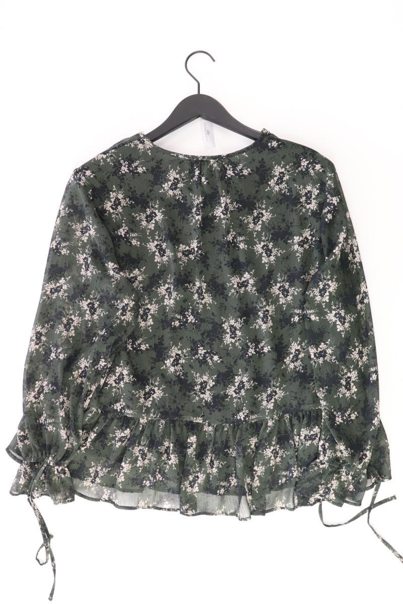 Reserved Langarmbluse Gr. 44 mit Blumenmuster grün aus Polyester