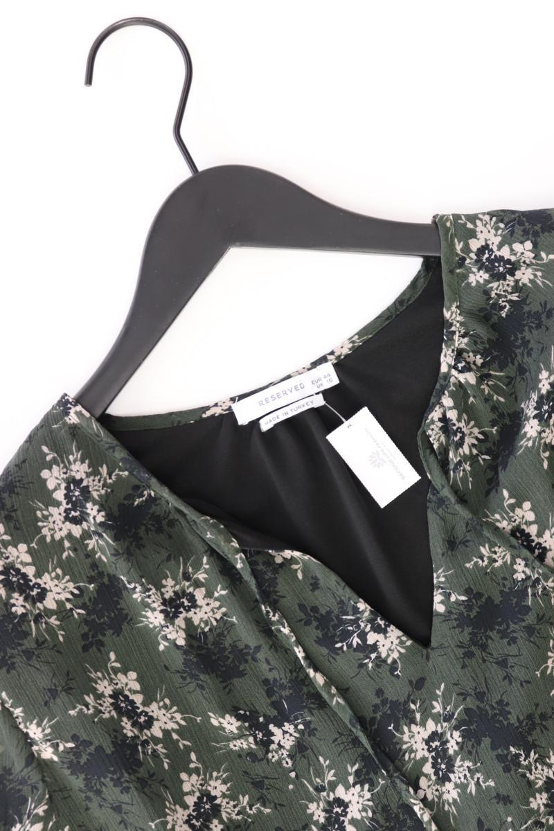 Reserved Langarmbluse Gr. 44 mit Blumenmuster grün aus Polyester