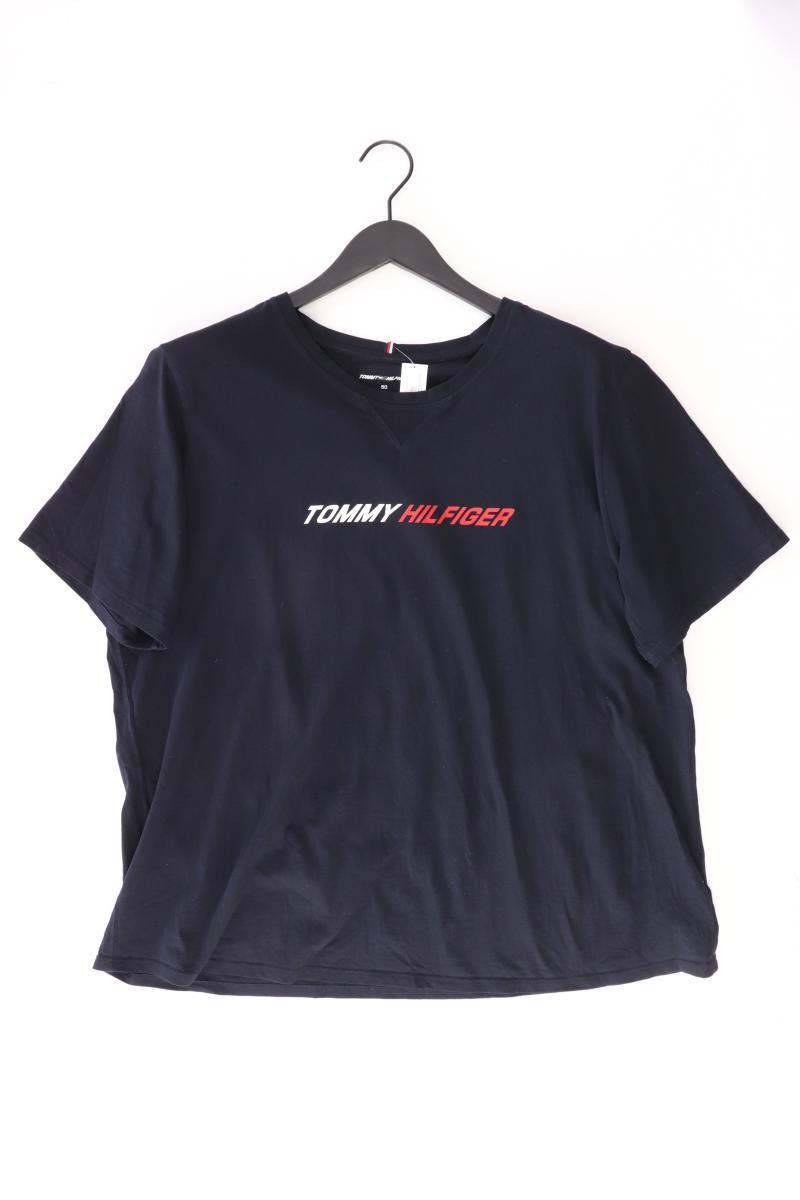 Tommy Hilfiger T-Shirt für Herren Gr. 50 Kurzarm blau aus Baumwolle