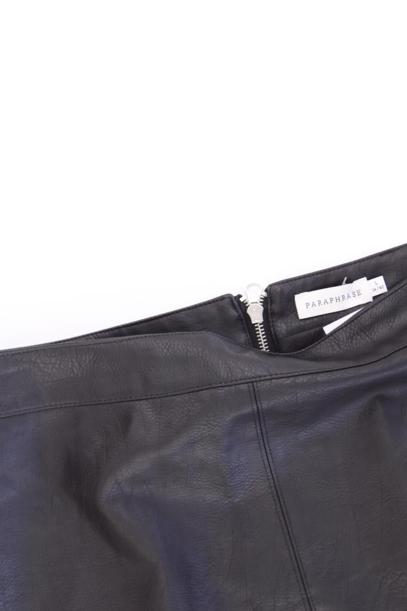 Paraphrase Kunstlederrock Gr. 40 schwarz aus Polyester