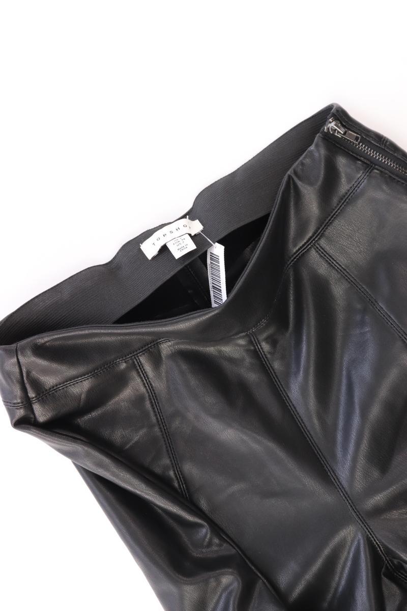 Topshop Leggings Gr. 34 schwarz aus Polyurethan