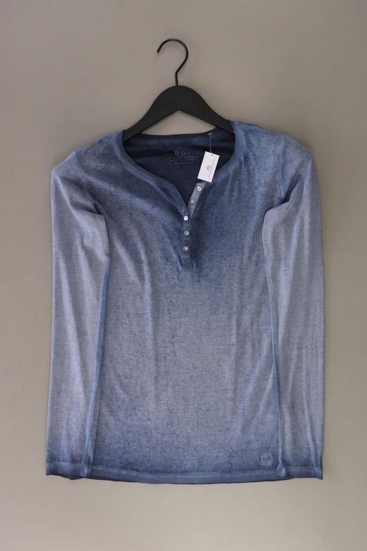 edc by Esprit Longsleeve-Shirt Gr. S Langarm blau aus Baumwolle