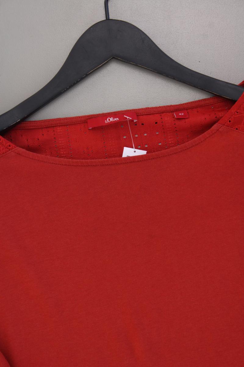 s.Oliver Classic Shirt Gr. 42 3/4 Ärmel orange aus Polyester