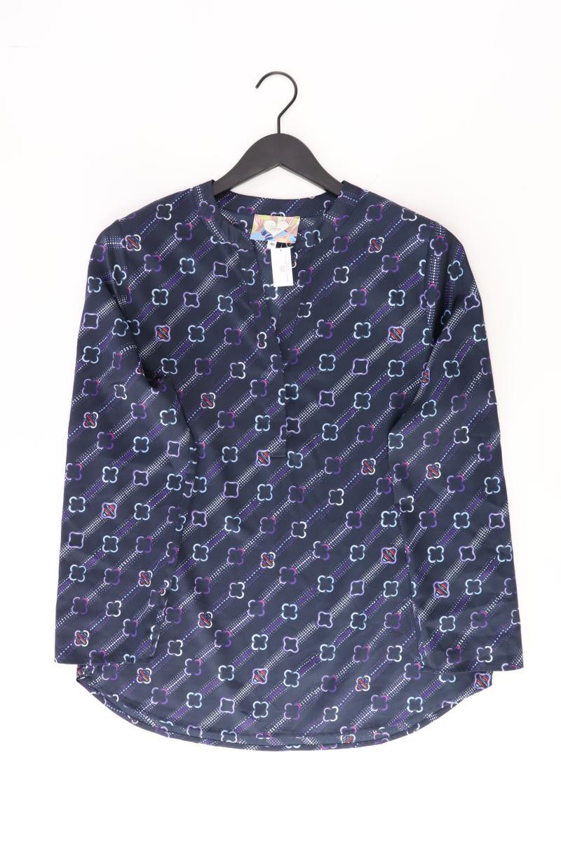 Anni For Friends Langarmbluse Gr. 40 neuwertig blau aus Polyester