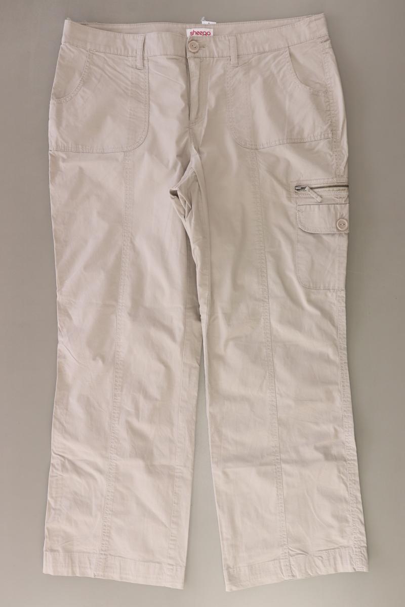 sheego Cargohose Gr. 46 creme aus Baumwolle