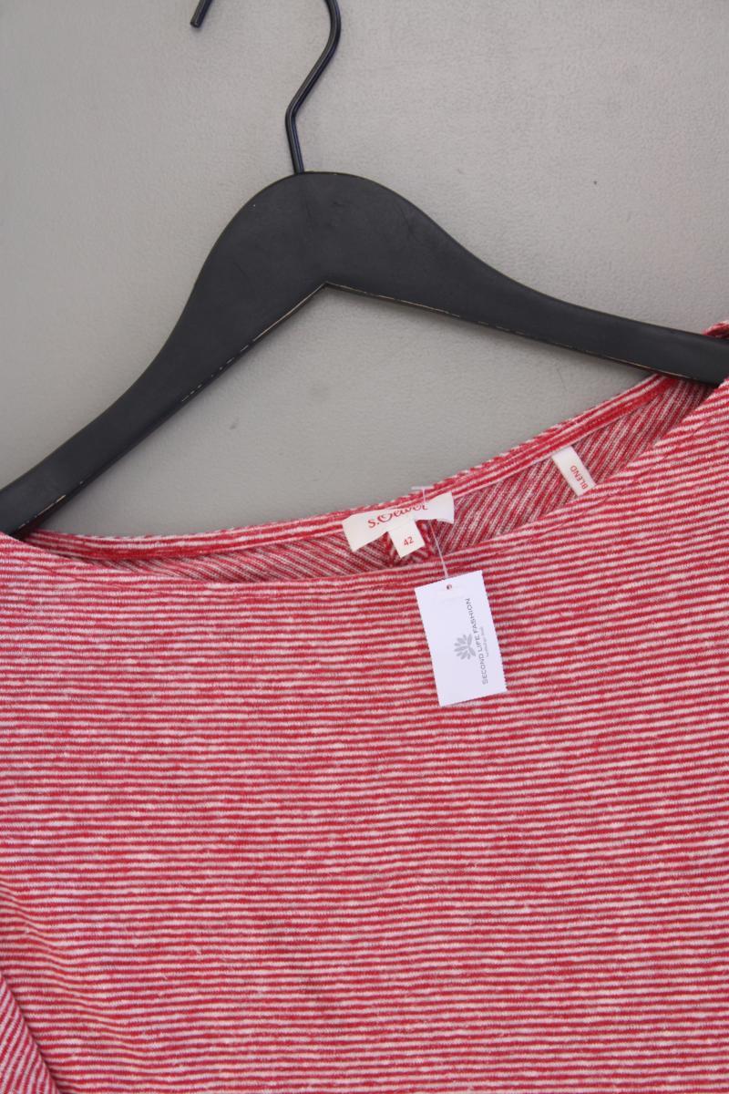 s.Oliver Ringelshirt Gr. 42 gestreift 3/4 Ärmel rot