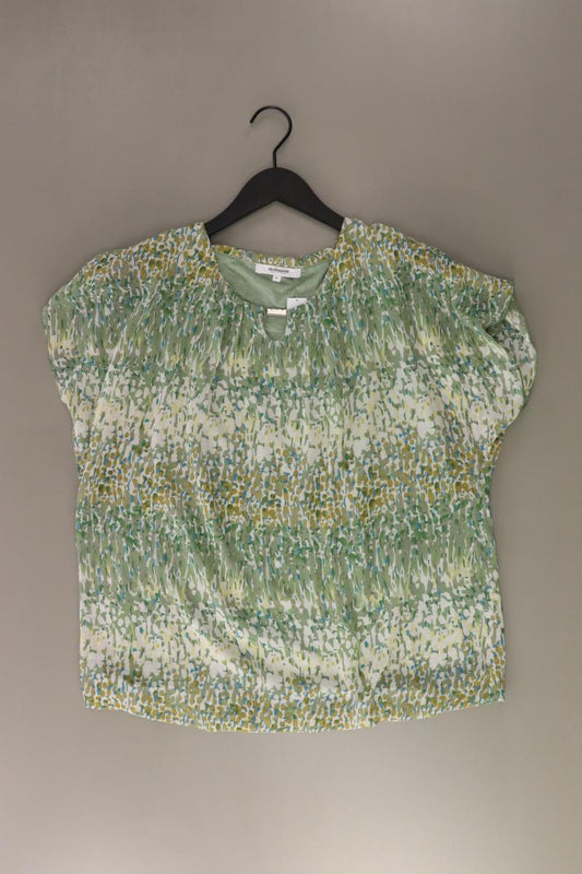 Steilmann Kurzarmbluse Gr. 42 grün aus Polyester