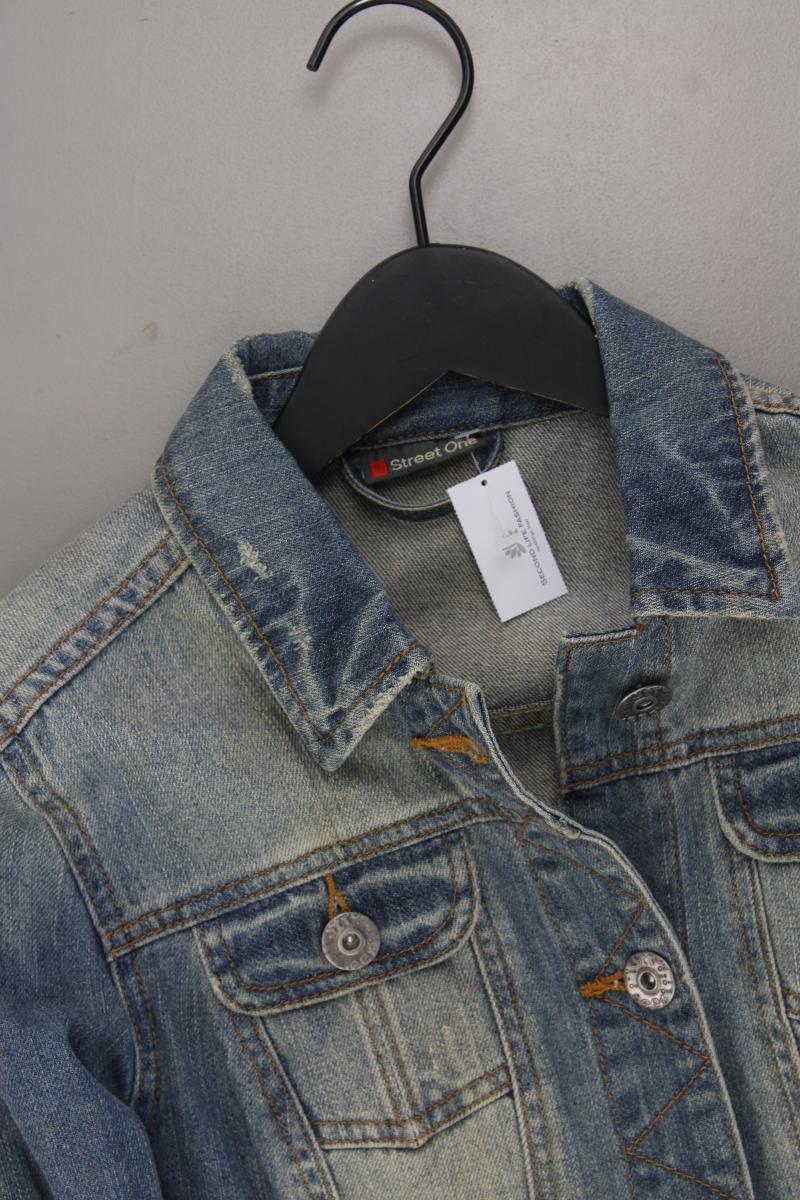 Street One Jeansjacke Gr. 36 neuwertig blau aus Baumwolle