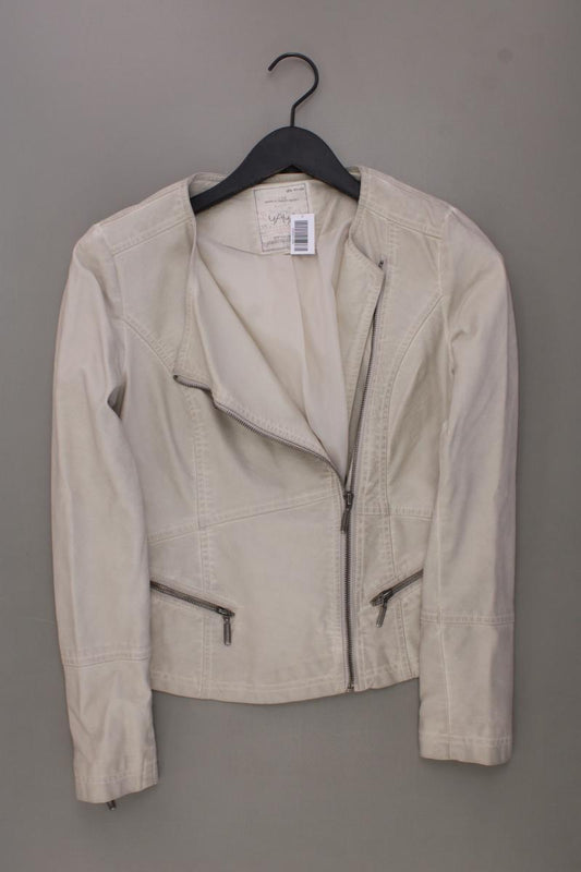 YAYA Kunstlederjacke Gr. 36 creme aus Polyurethan