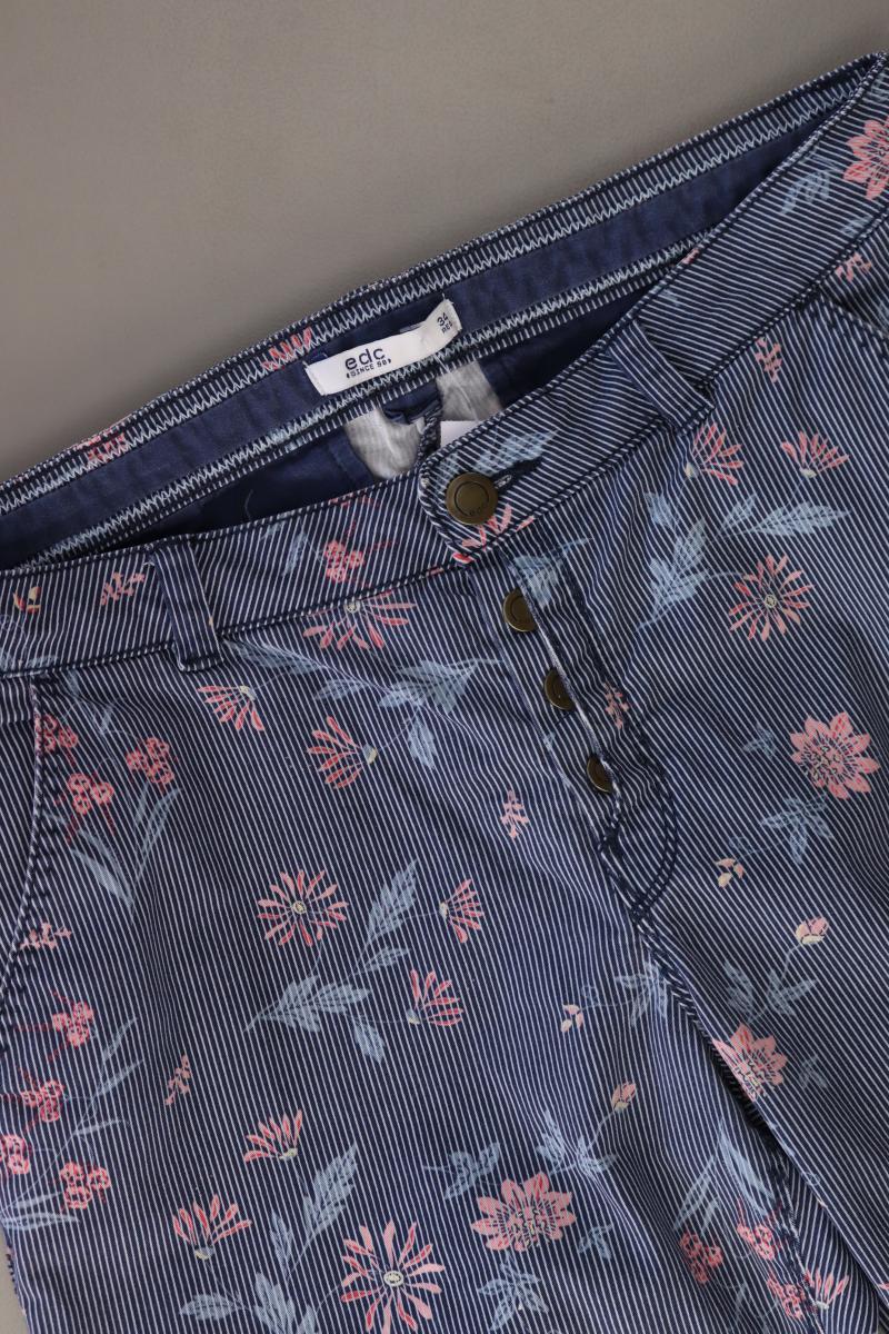 edc by Esprit Straight Jeans Gr. 34 gestreift blau aus Baumwolle