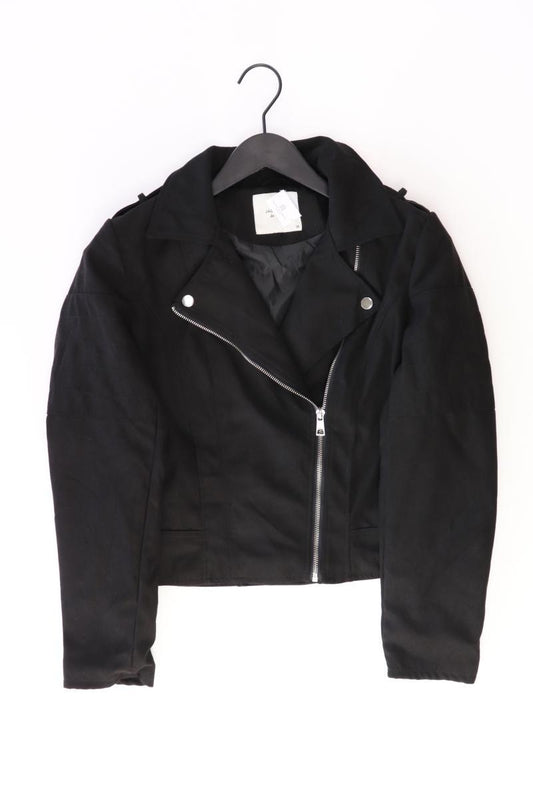 Jacqueline de Yong Bikerjacke Gr. 36 schwarz aus Polyester