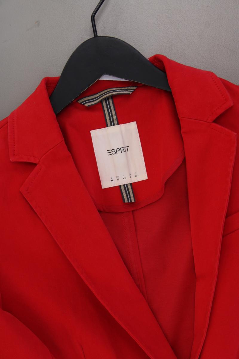 Esprit Classic Blazer Gr. 38 rot aus Baumwolle