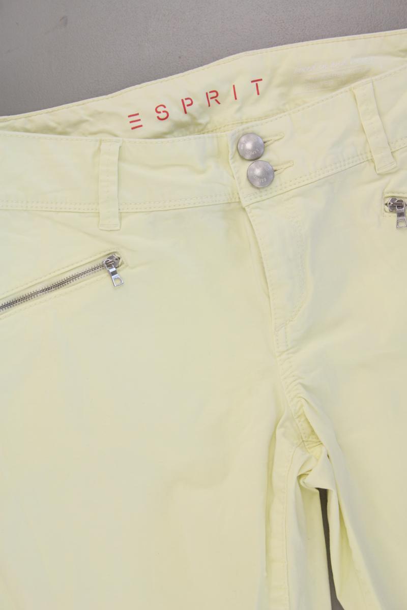 Esprit Hose Gr. 38 gelb aus Baumwolle