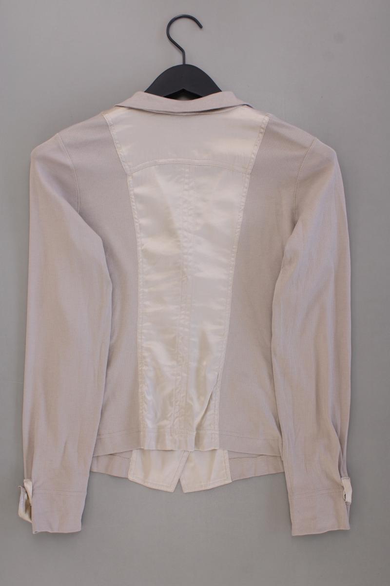 Marc Cain Poloshirt Gr. 40 Langarm creme aus Baumwolle