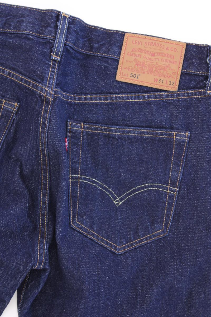 Levi's Straight Jeans für Herren Gr. W31/L32 neuwertig blau aus Baumwolle