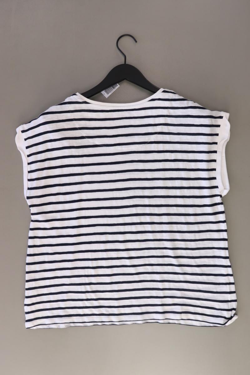 Esprit Ringelshirt Gr. XL gestreift Kurzarm weiß aus Baumwolle